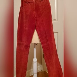 Real Suede Leather Jeans
